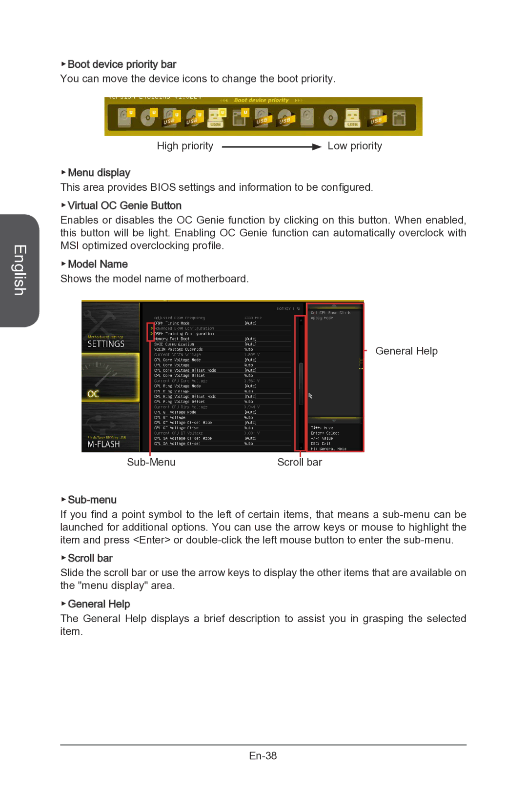 MSI Z87-MPOWER-SP manual Bar 