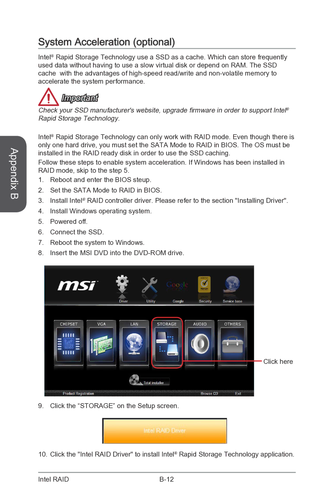 MSI Z87-XPOWER manual System Acceleration optional 