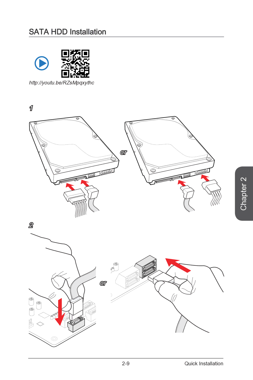 MSI Z87-XPOWER manual Sata HDD Installation 