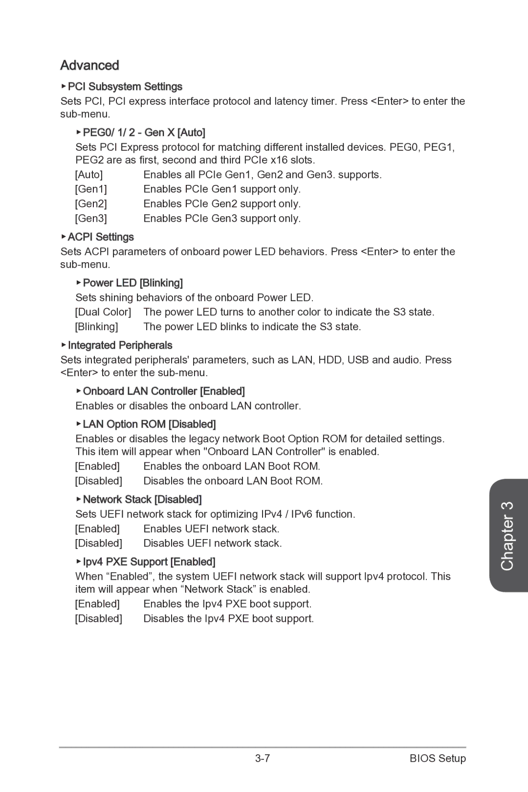 MSI Z87-XPOWER manual Advanced, Disabled 