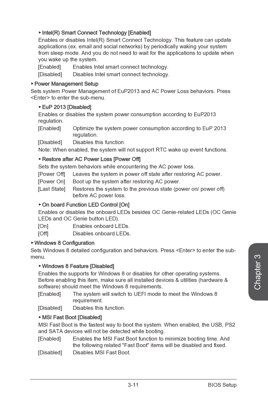 MSI Z87-XPOWER manual Regulation, Before AC power loss, Requirement 