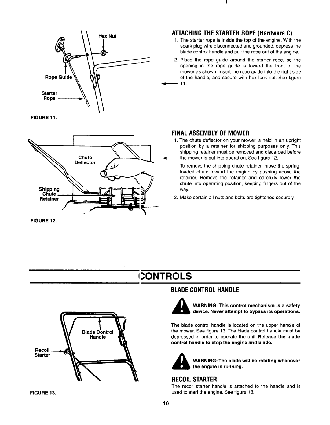 MTD 030 thru 062 manual 