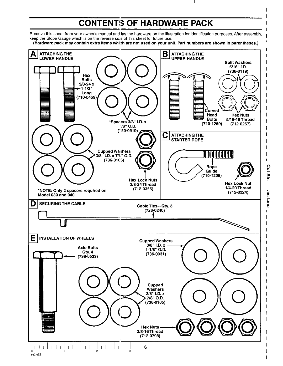 MTD 030 thru 062 manual 