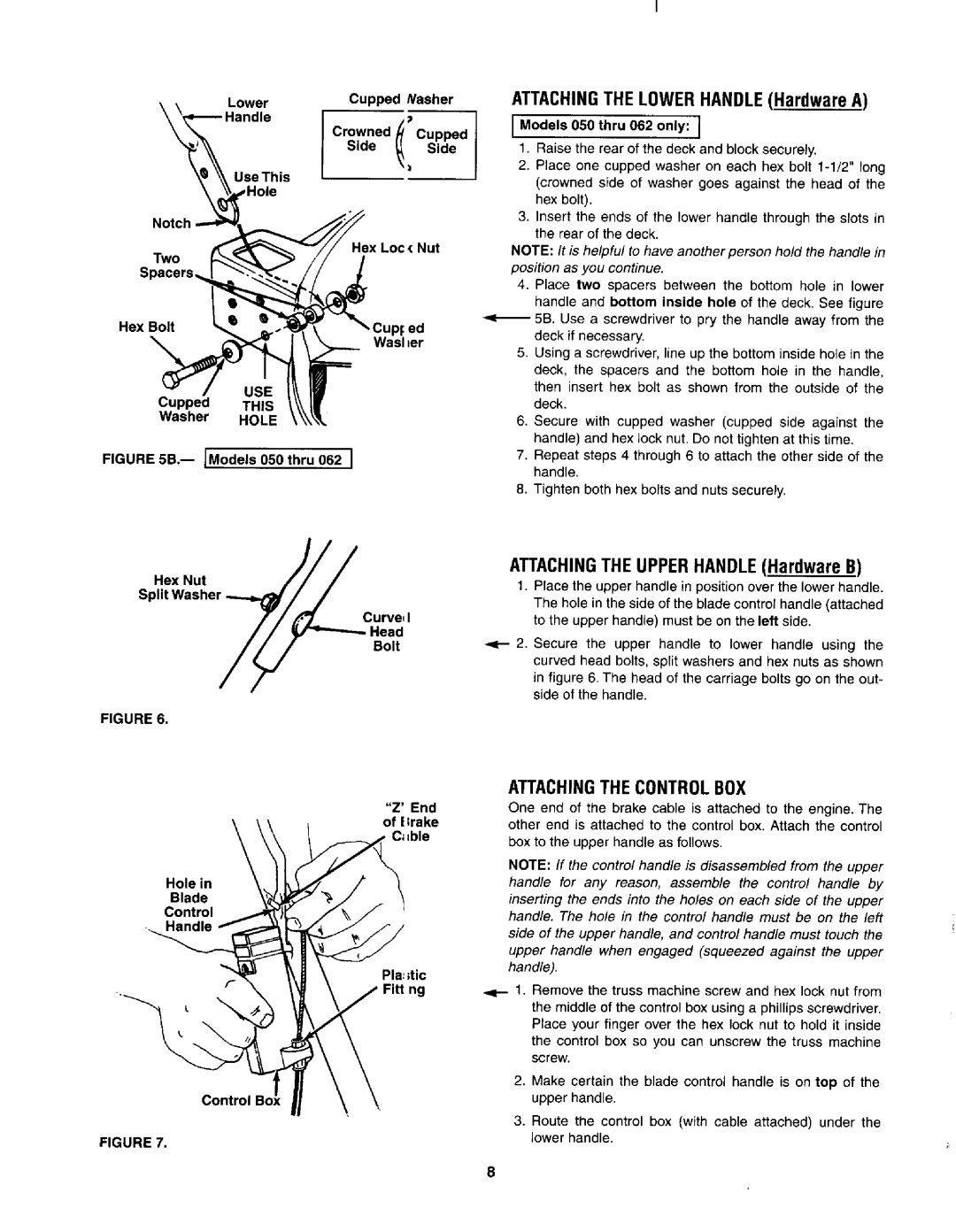 MTD 030 thru 062 manual 