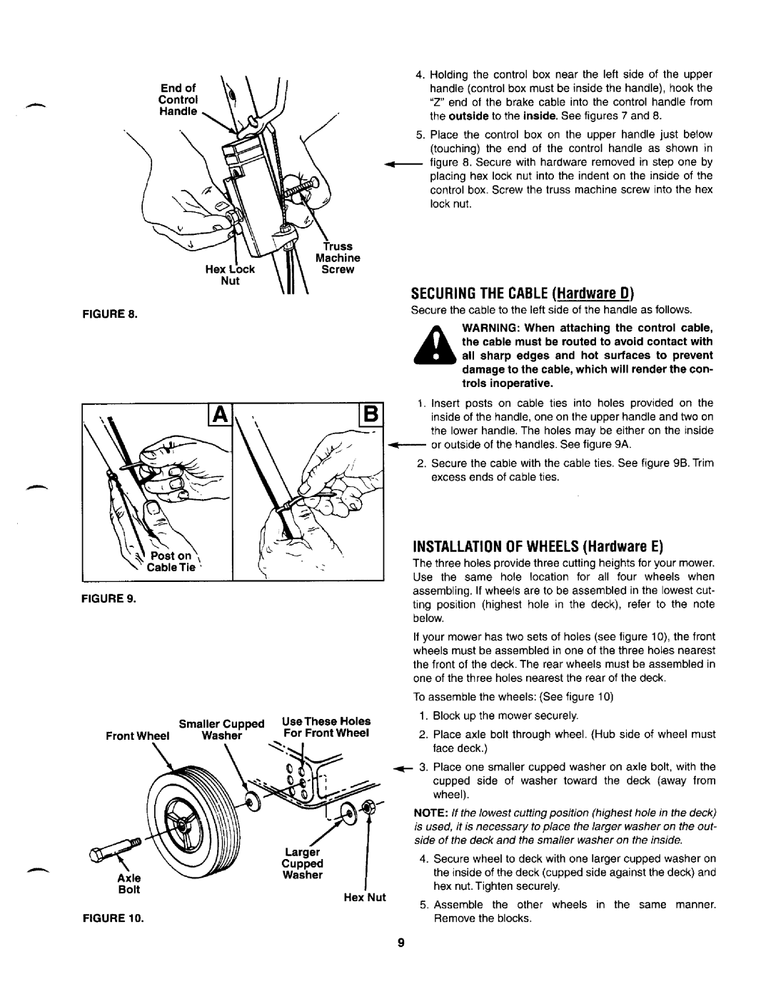 MTD 030 thru 062 manual 