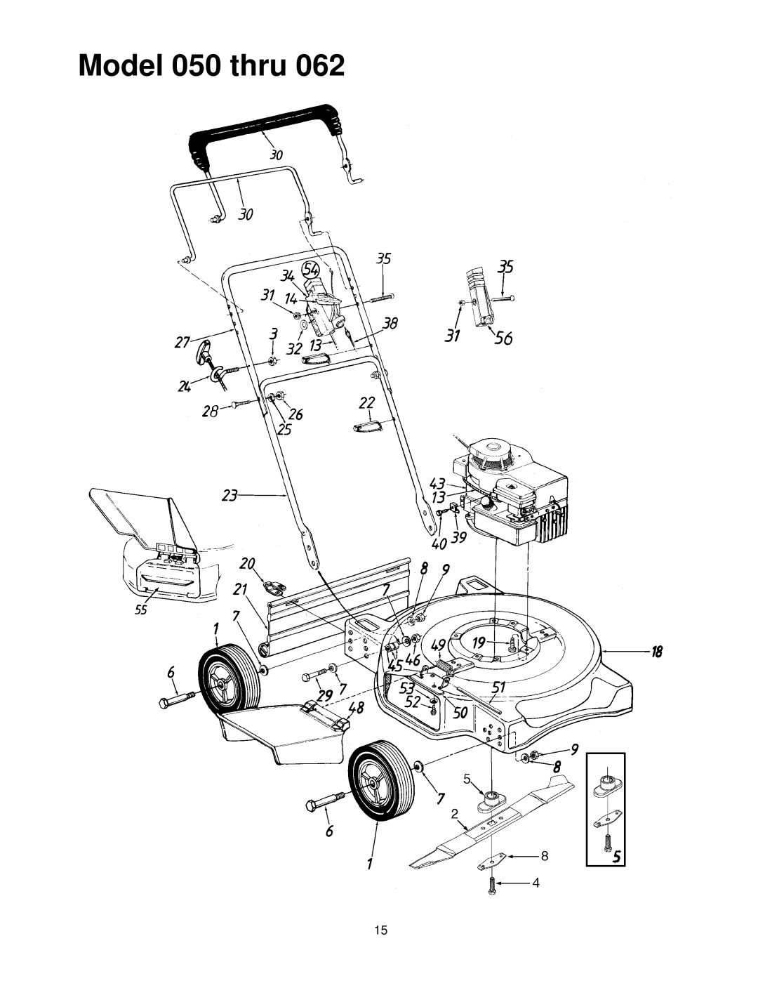 MTD 050 thru 062 manual Model 050 thru 