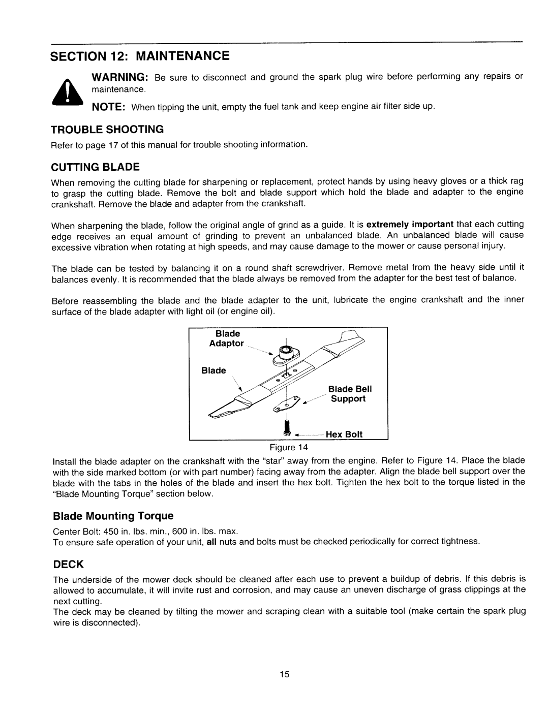 MTD 060 Series manual 