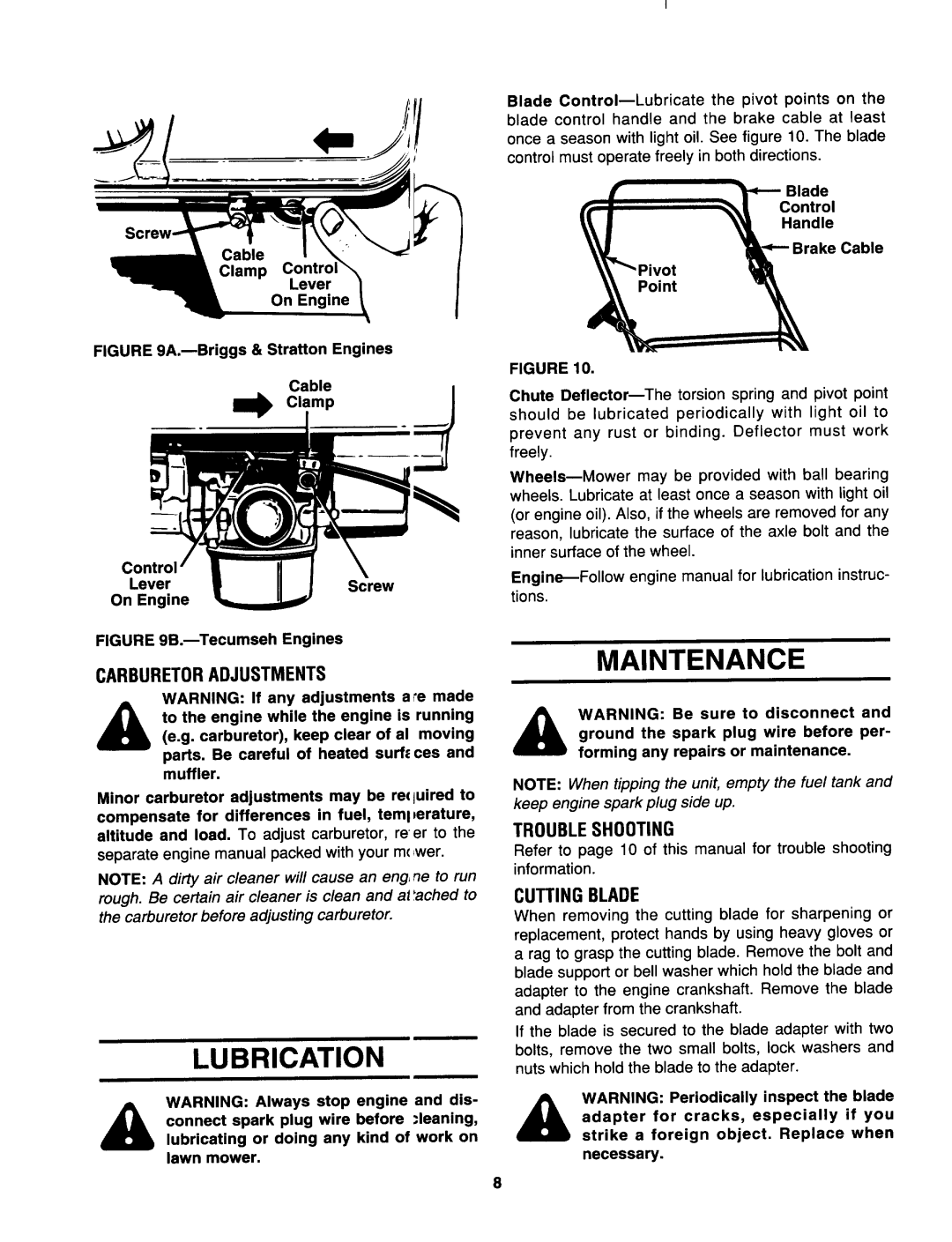 MTD 070 Thru 088 manual 