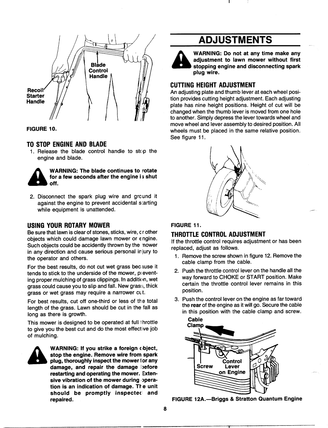 MTD 11-094R000, 11-093R000, 11-098R000, 11-096R000, 11-095R000 manual 