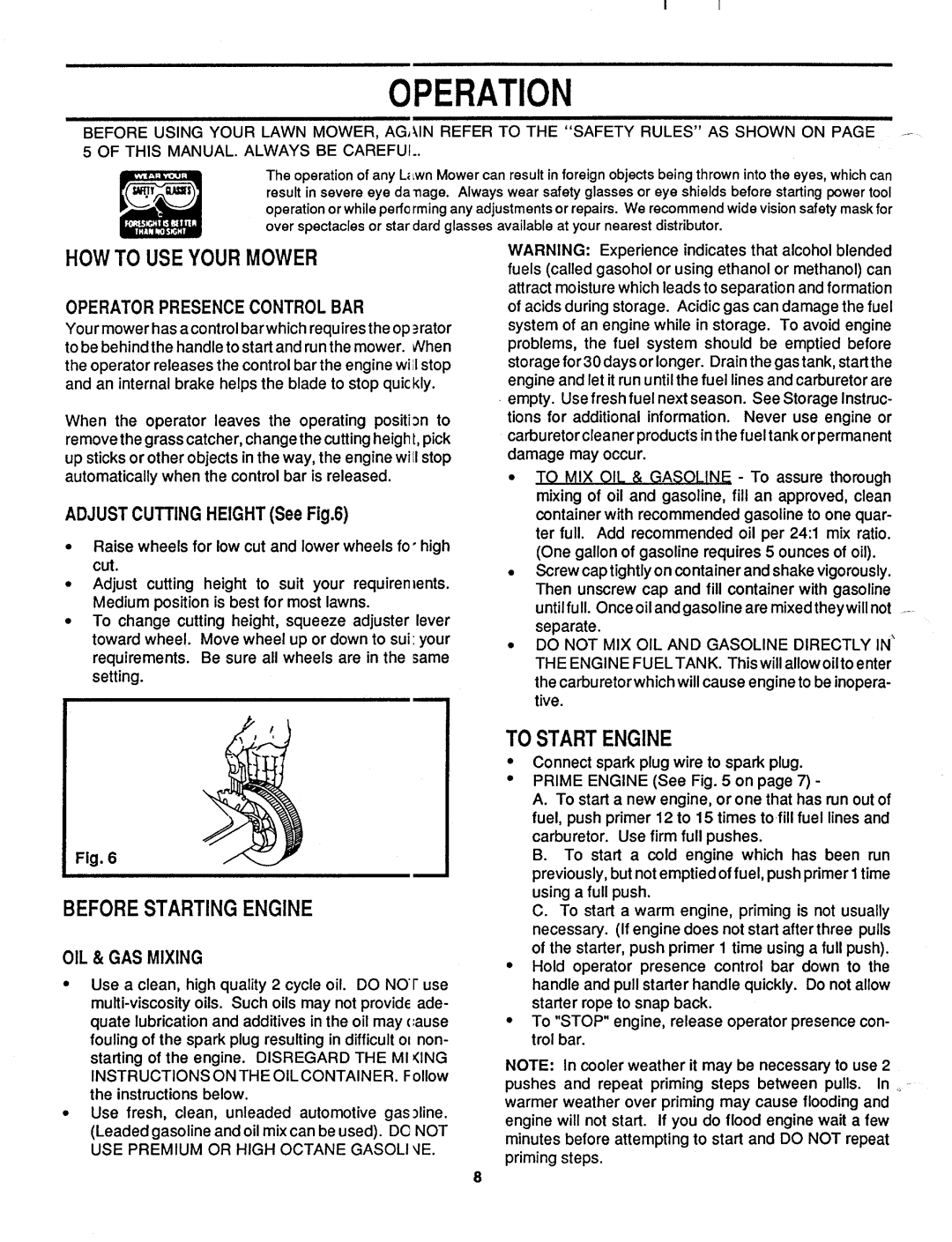 MTD 110-017R000 manual 