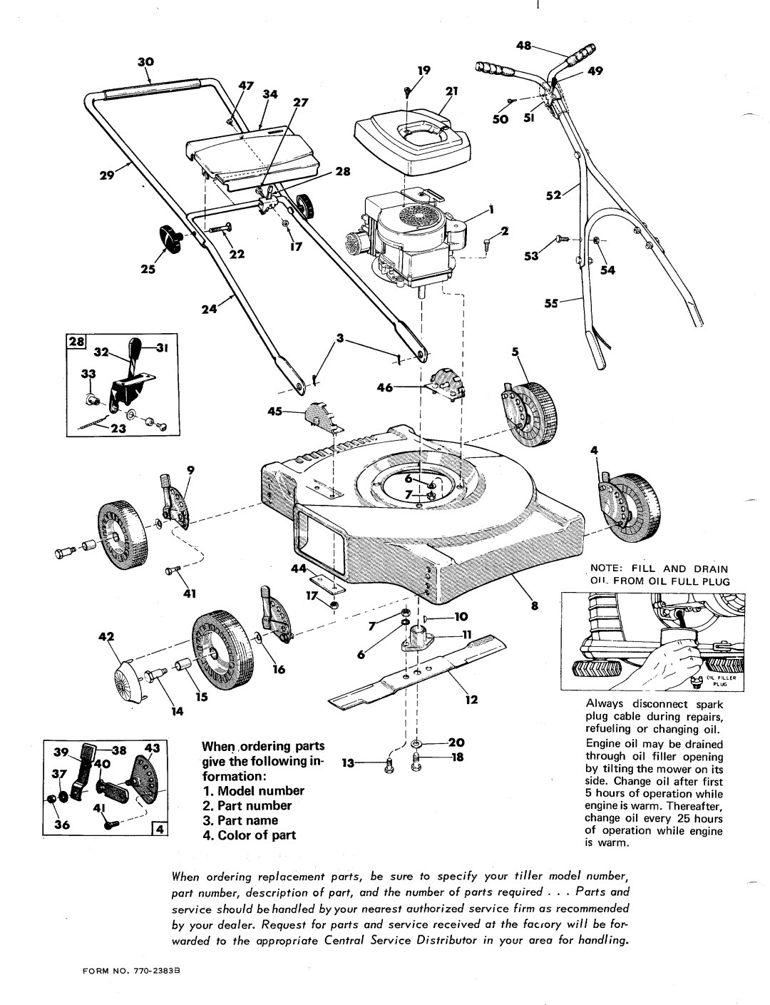 MTD 110-040 manual 