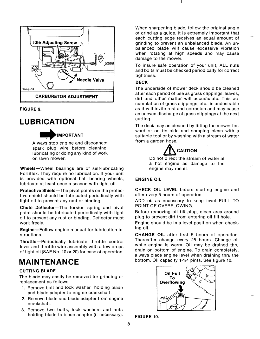 MTD 110-072A, 110-072-300 manual 