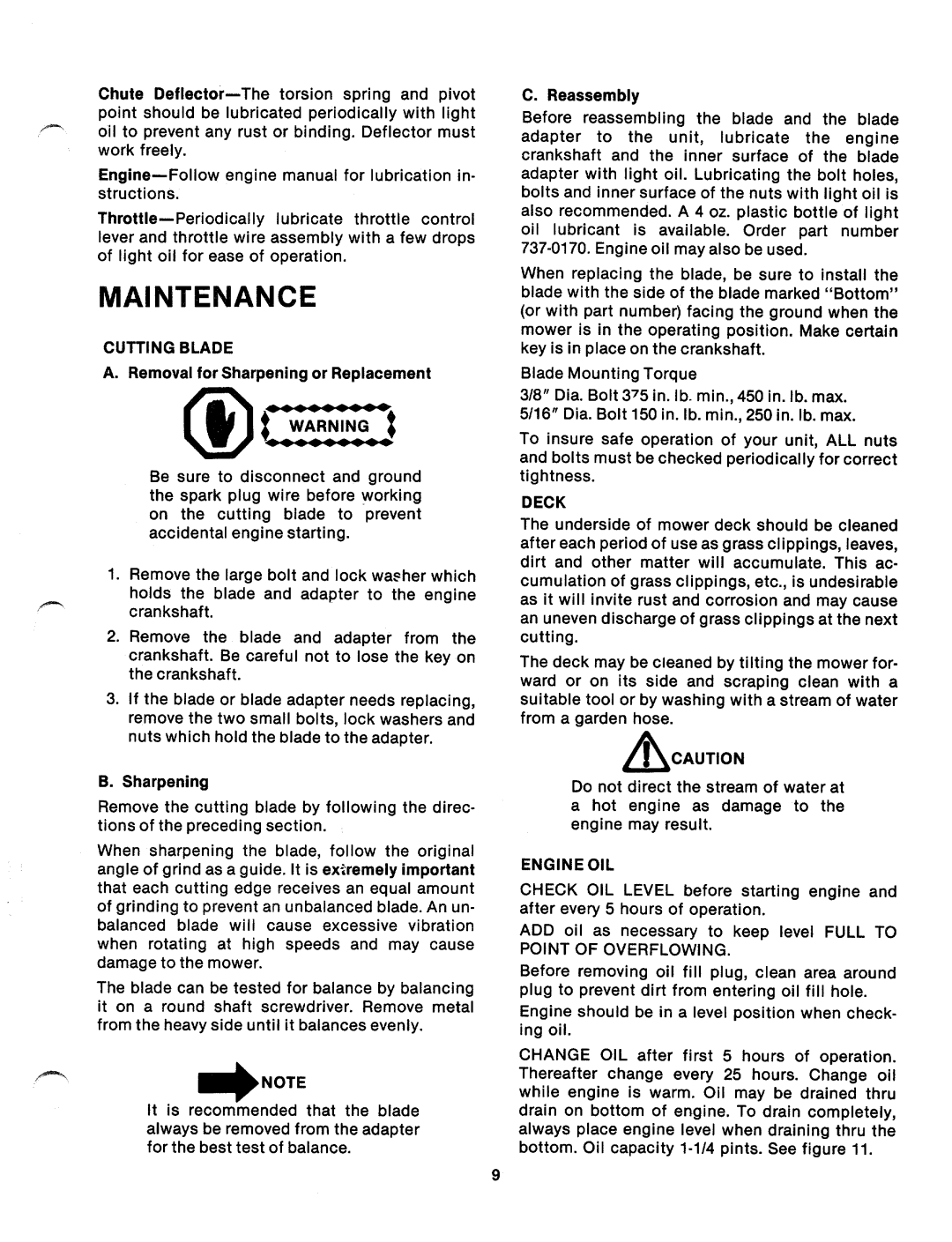 MTD 110-110A, 110-121A, 110-121-300, 110-111A, 110-110-300, 110-111-300 manual 