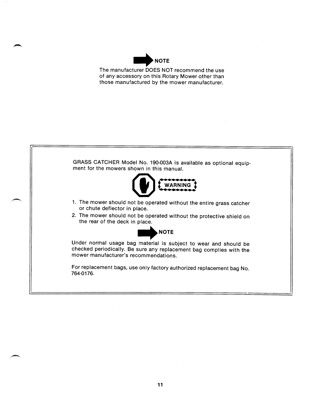 MTD 110-112A, 110-122A manual 