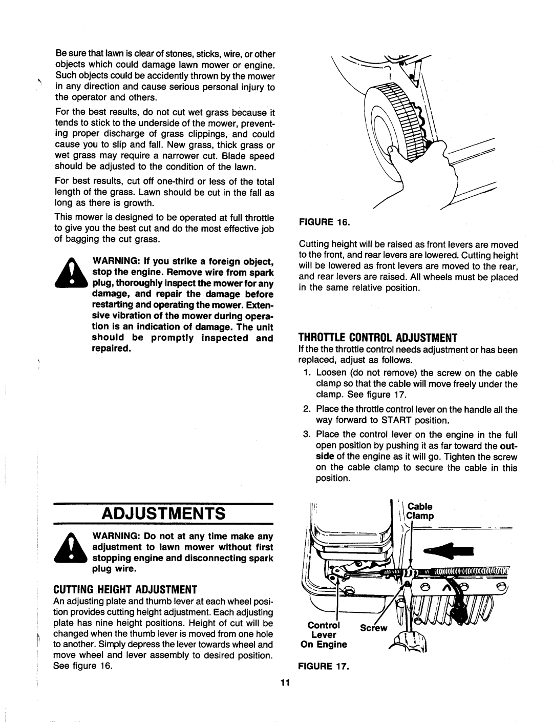 MTD 110-300R000, 110-302R000 manual 