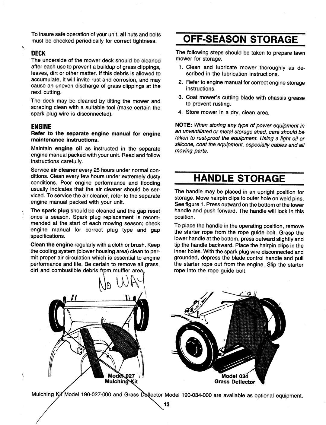 MTD 110-300R000, 110-302R000 manual 