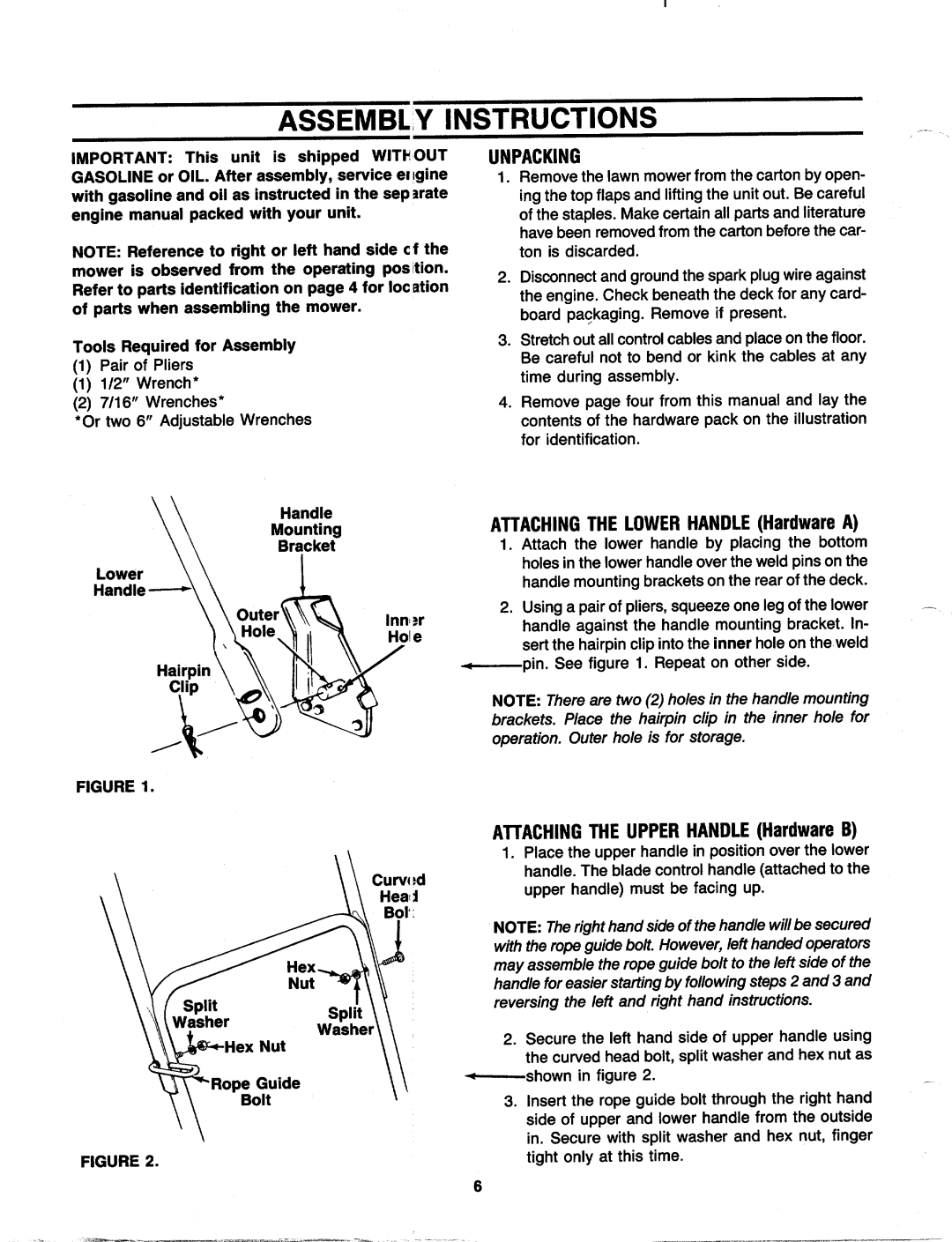 MTD 110-302R000, 110-300R000 manual 