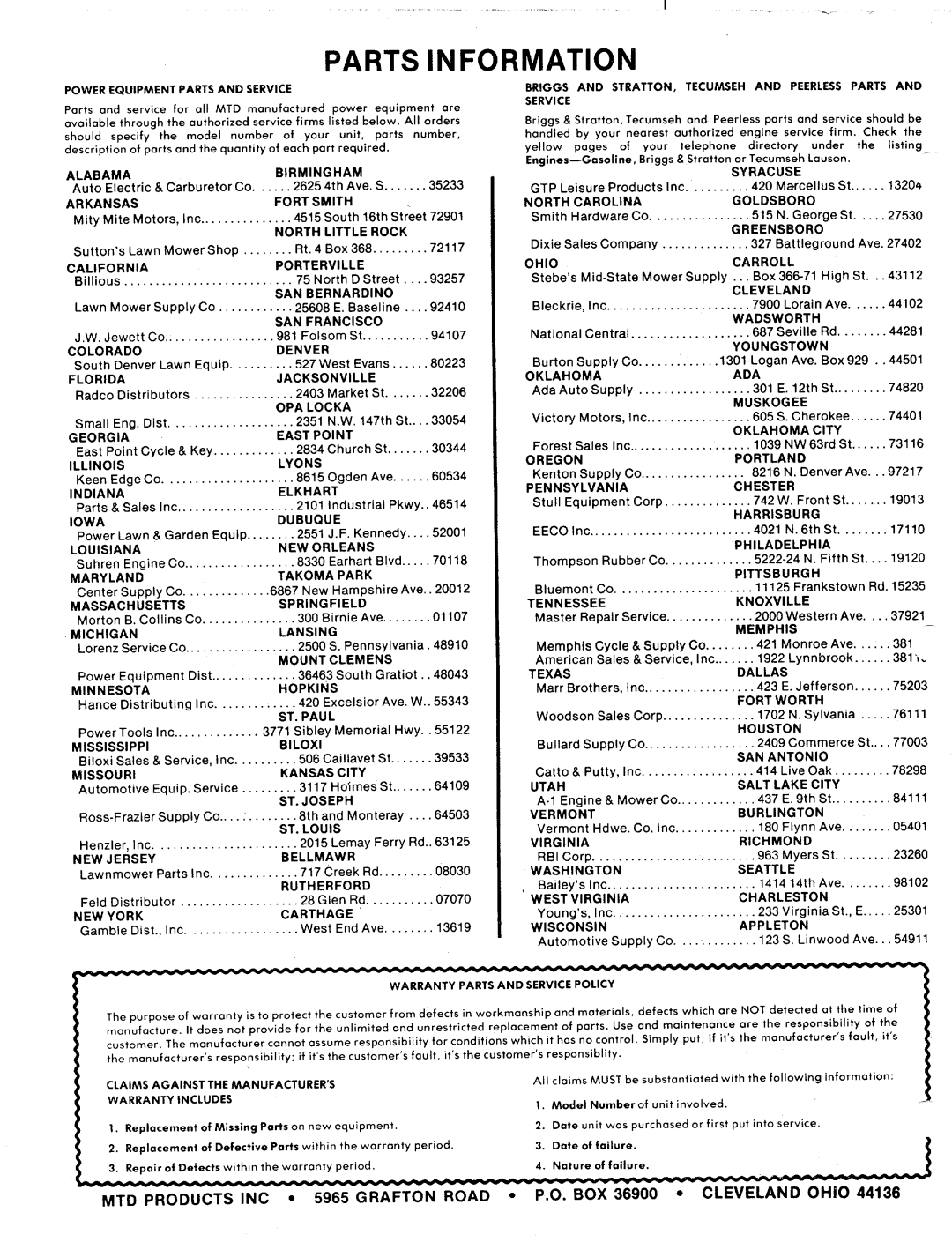 MTD 110-328-300, 110-328A manual 