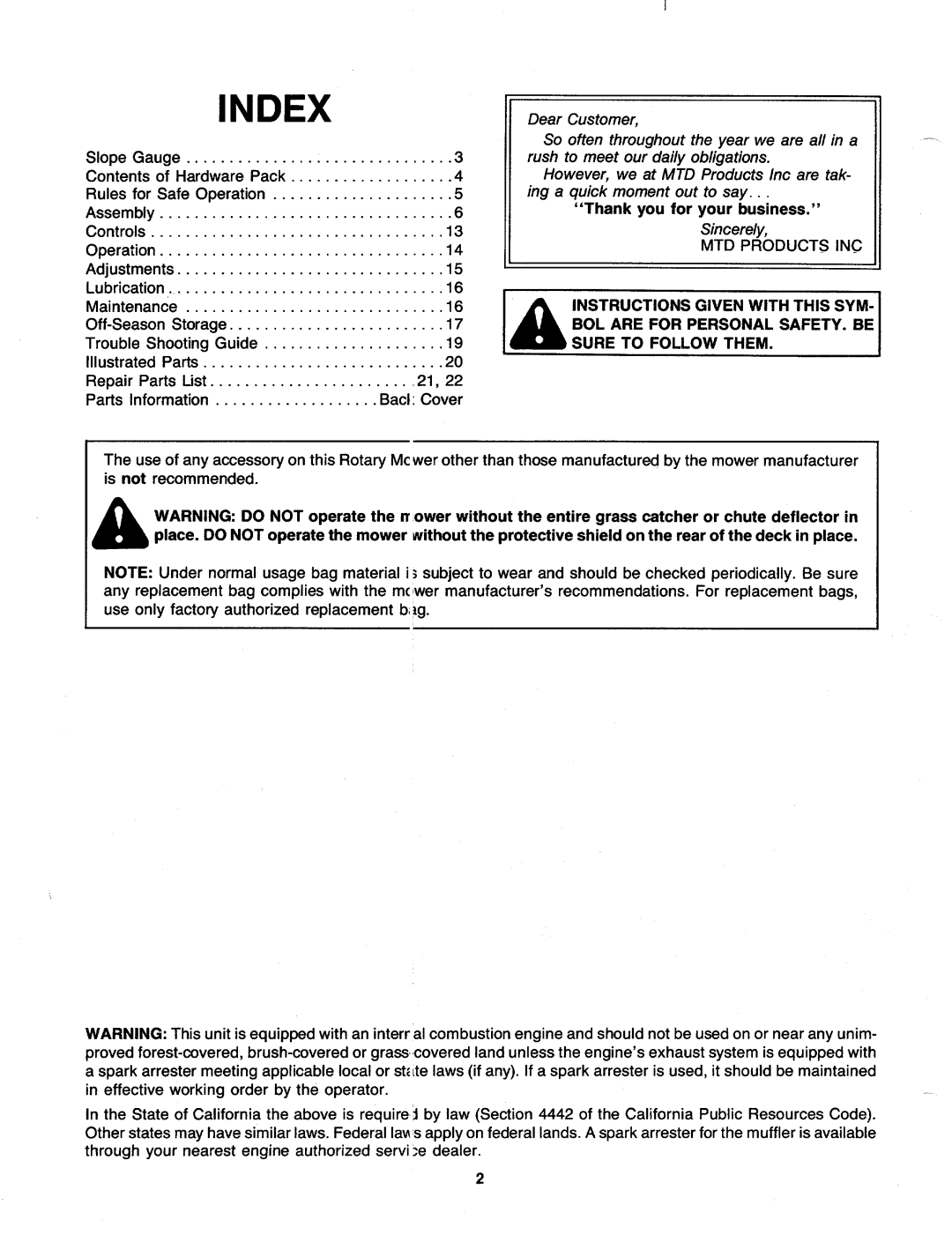 MTD 110-426R000, 110-428R000, 110-424R000, 110-421R000, 110-418R000, 110-413R000, 110-416R000, 110-412R000, 110-419R000 manual 