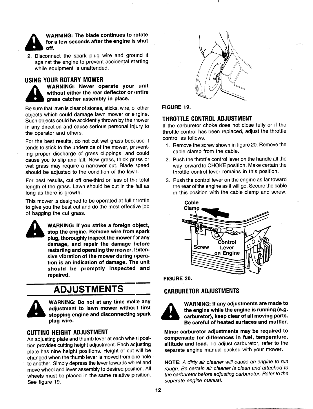 MTD 110-518R000, 110-516R000 manual 