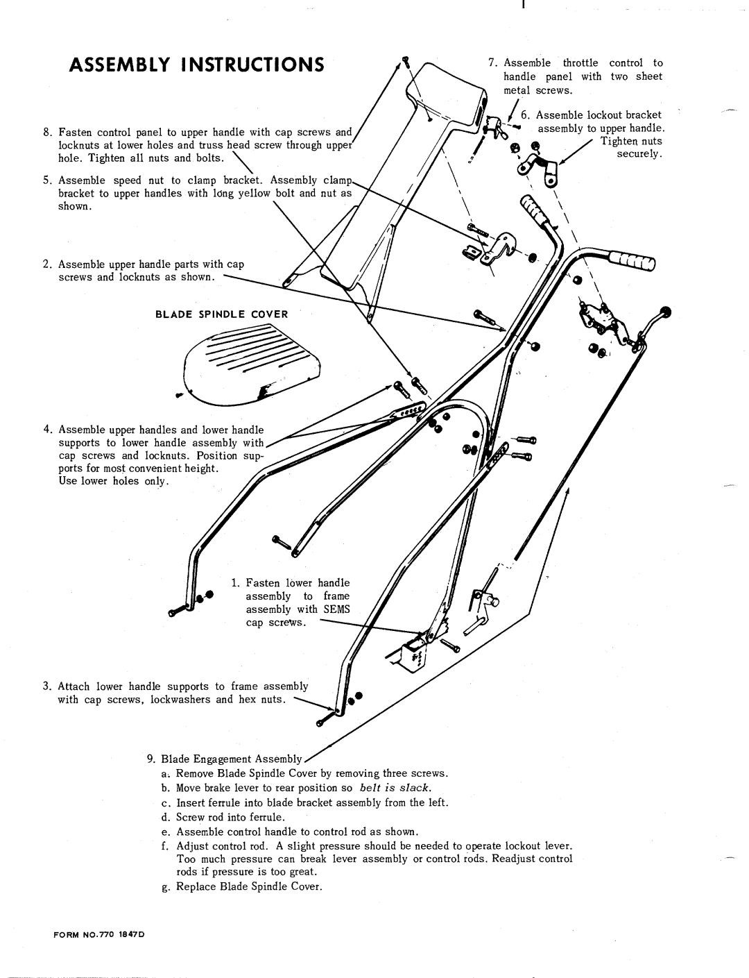 MTD 110-530 manual 