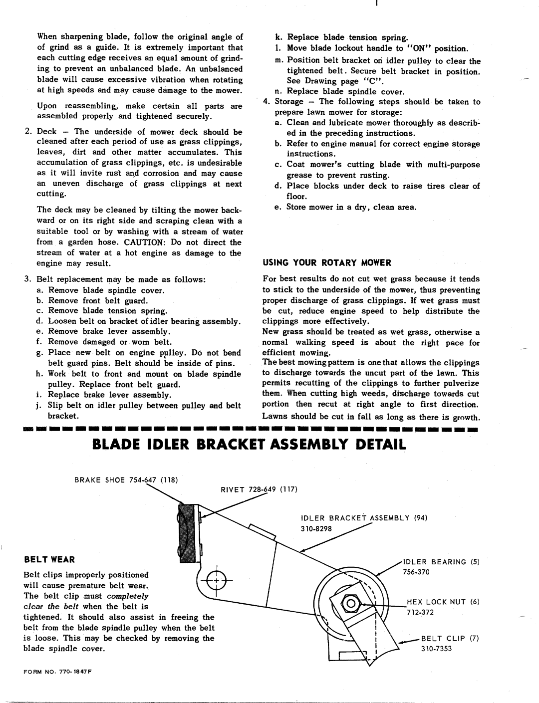 MTD 110-530 manual 