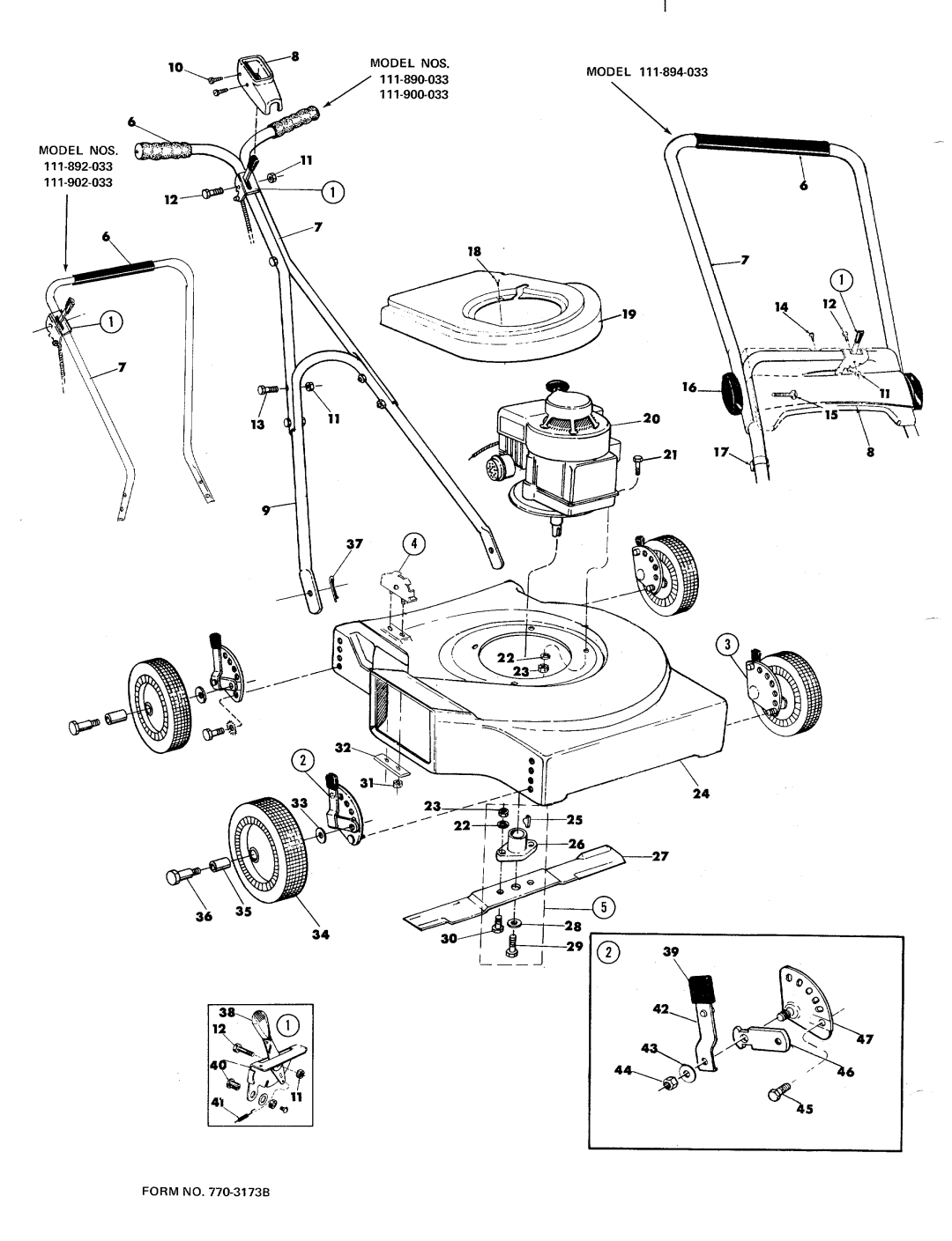 MTD 110-892-033, 110-890-033, 110-894-033, 110-902-033, 110-900-033 manual 