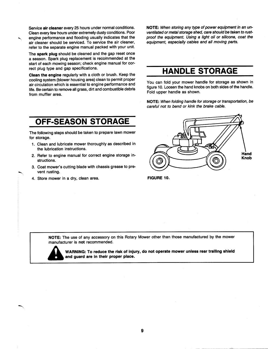 MTD 111-010R000 manual 