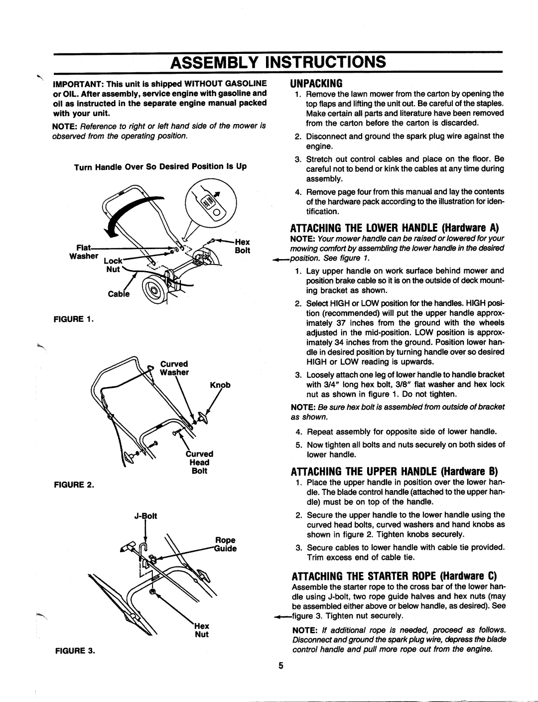 MTD 111-010R000 manual 