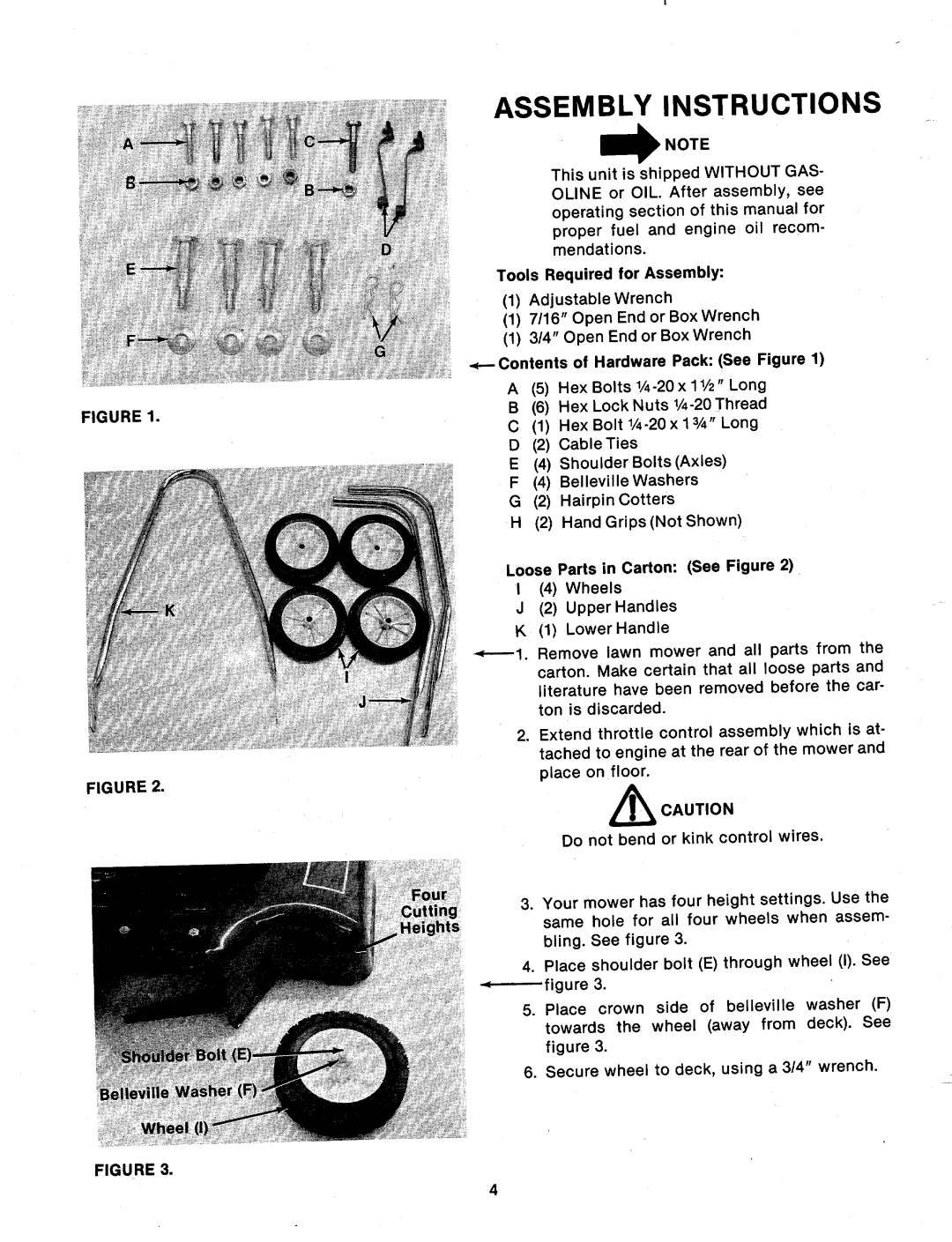 MTD 111-021A, 111-021-300, 111-020A, 111-020-300 manual 