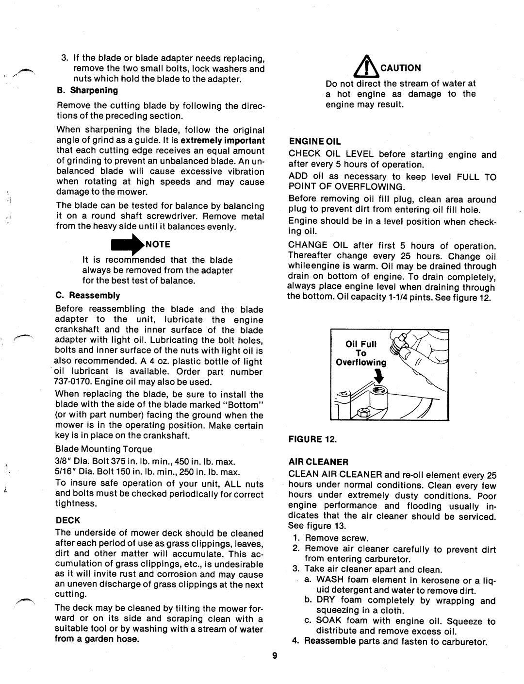 MTD 111-021-300, 111-021A, 111-020A, 111-020-300 manual 