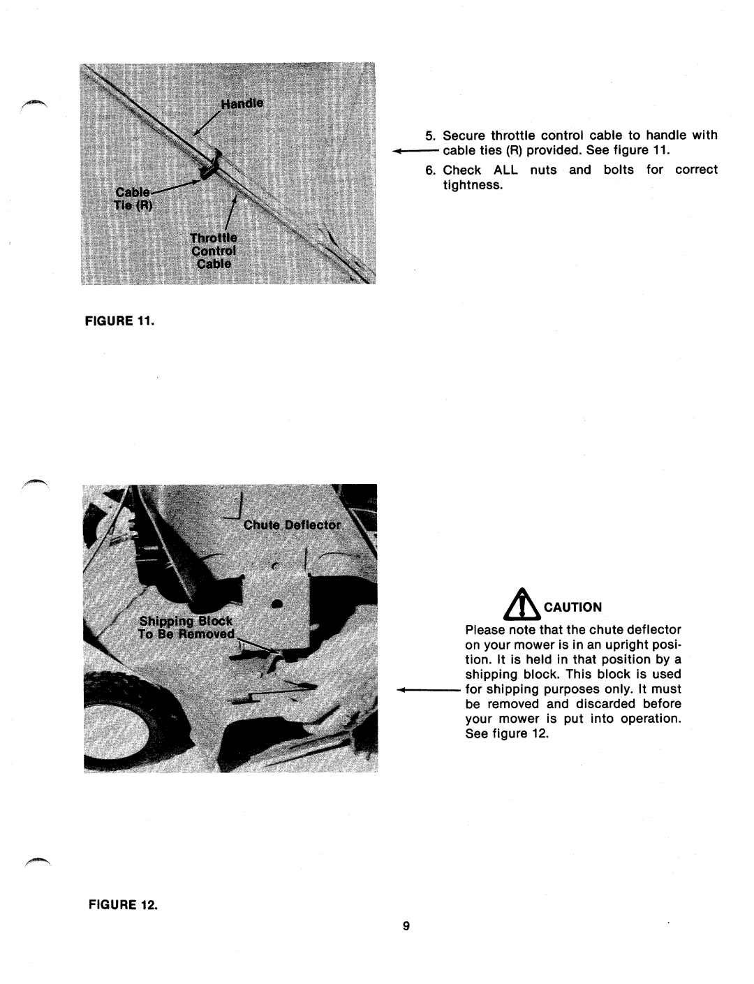 MTD 111-070A, 111-078A, 111-074A, 111-076A, 111-072A manual 