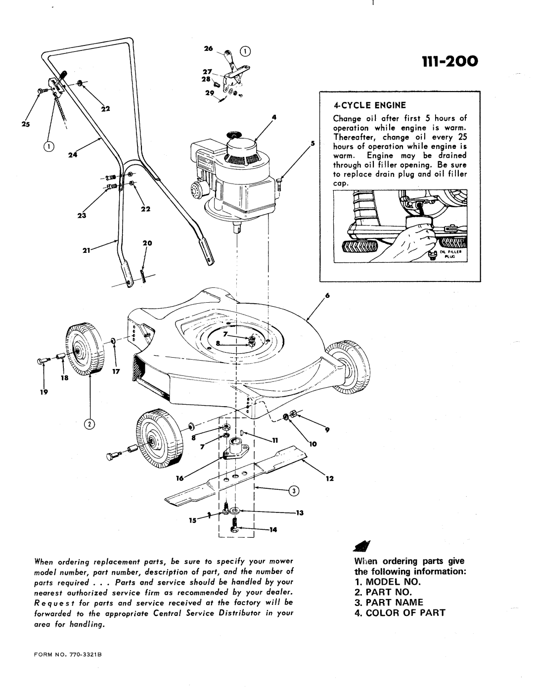 MTD 111-200 manual 