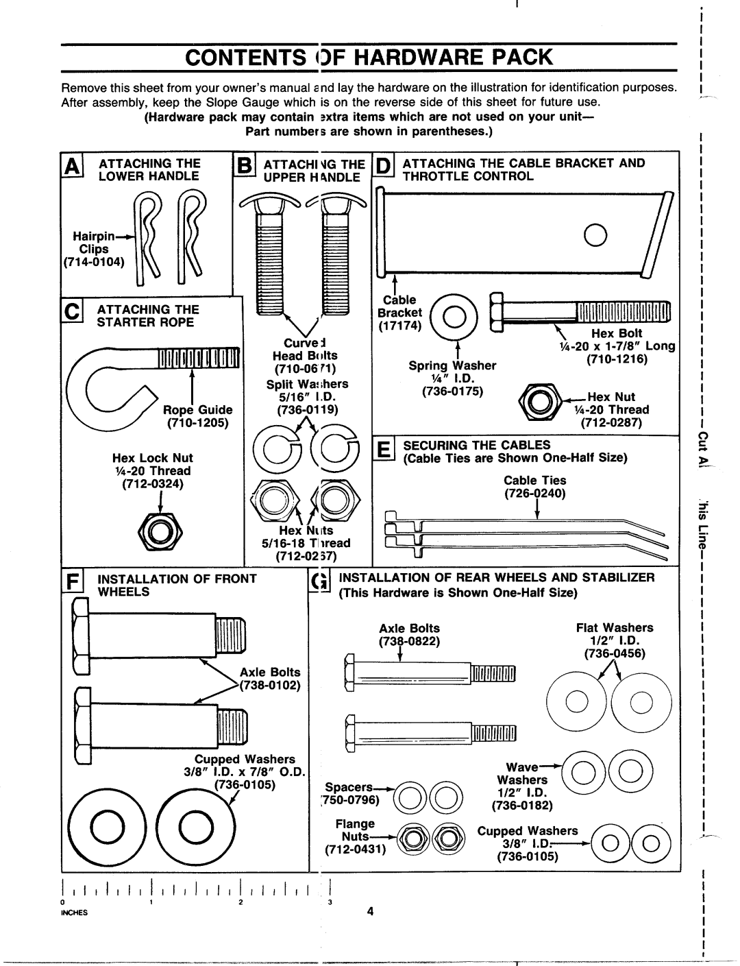 MTD 111-580R000, 111-584R000, 111-500R000, 111-508R000 manual 