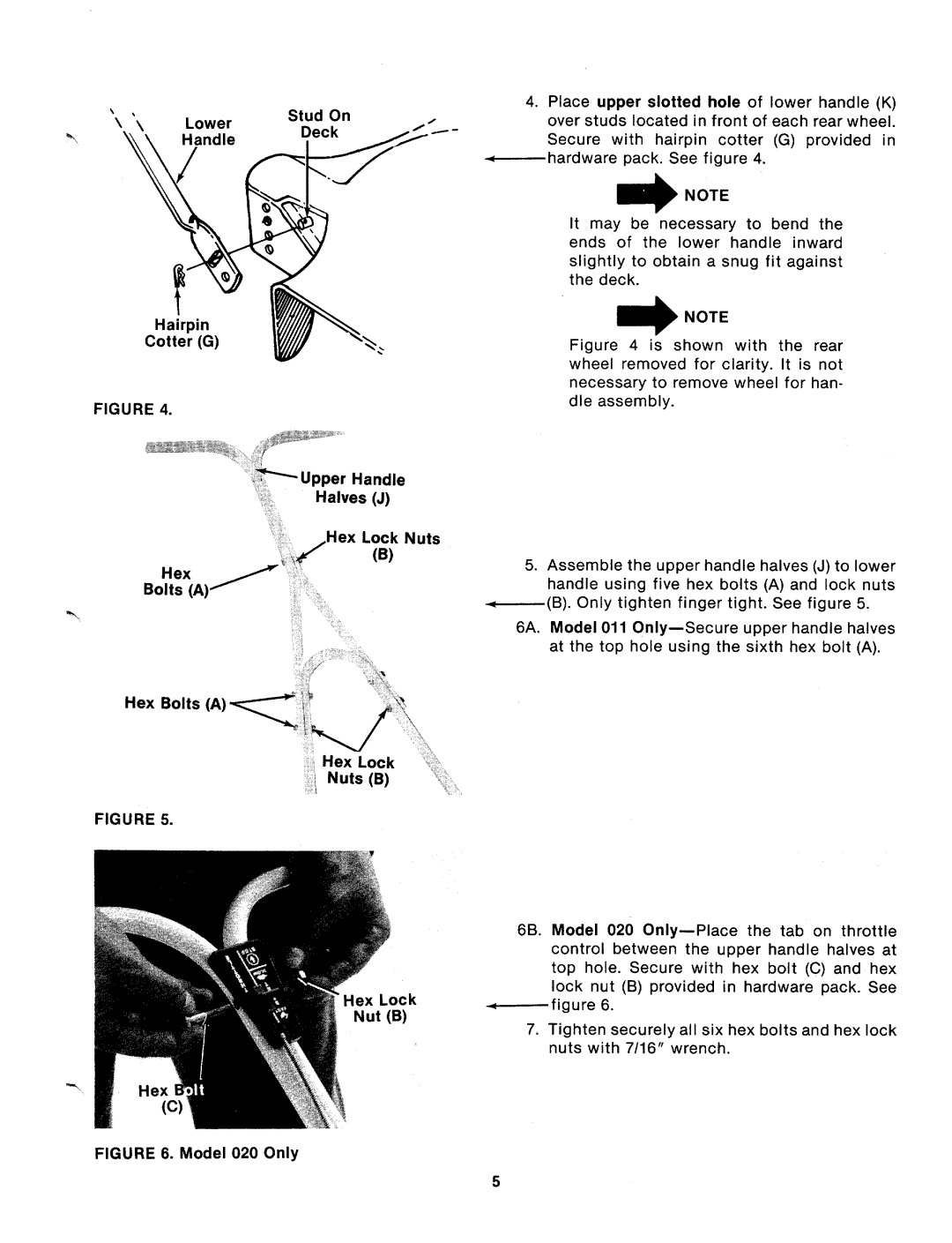 MTD 112-011A, 112-011-300, 112-020A, 112-020-300 manual 