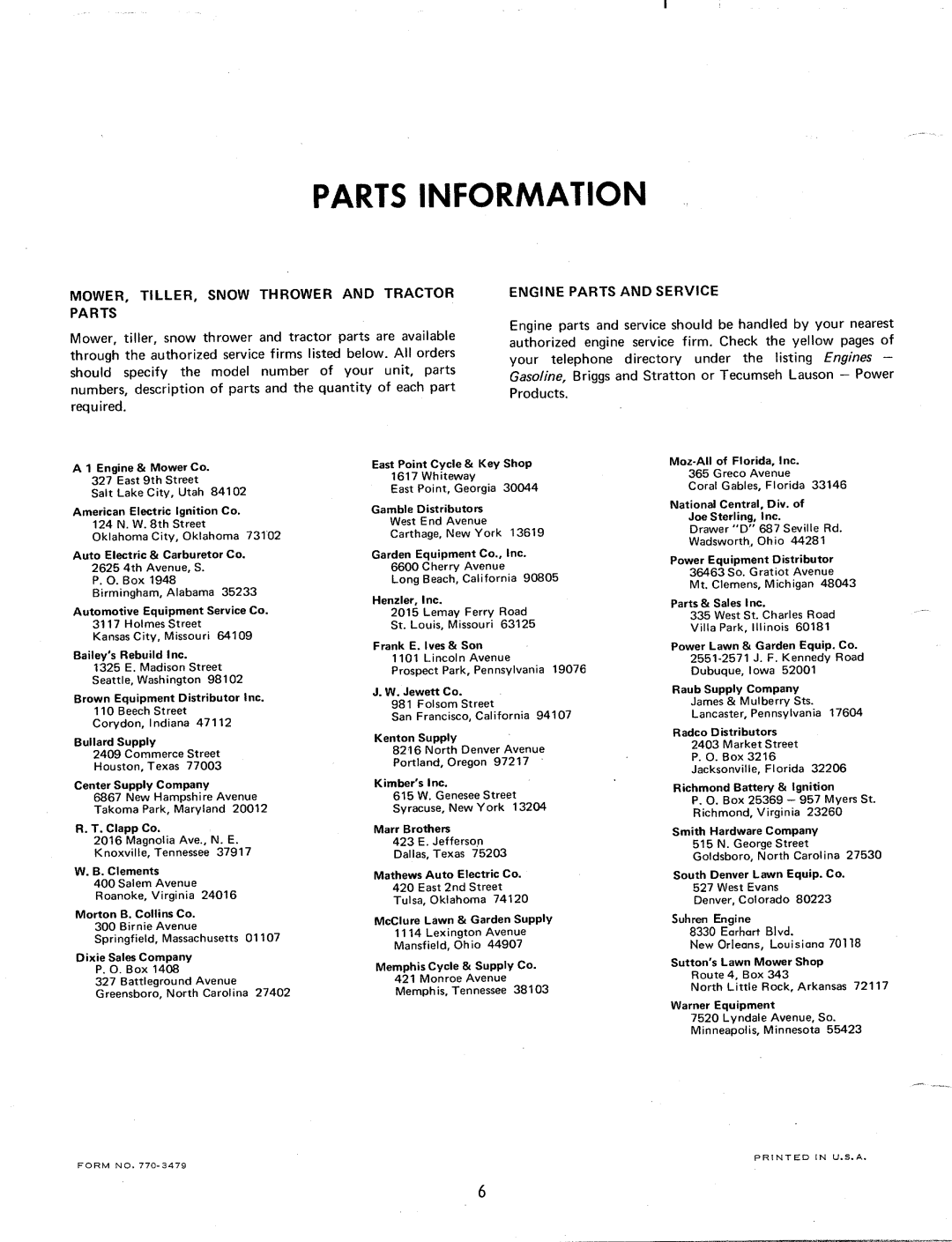 MTD 112-020, 112-011 manual 