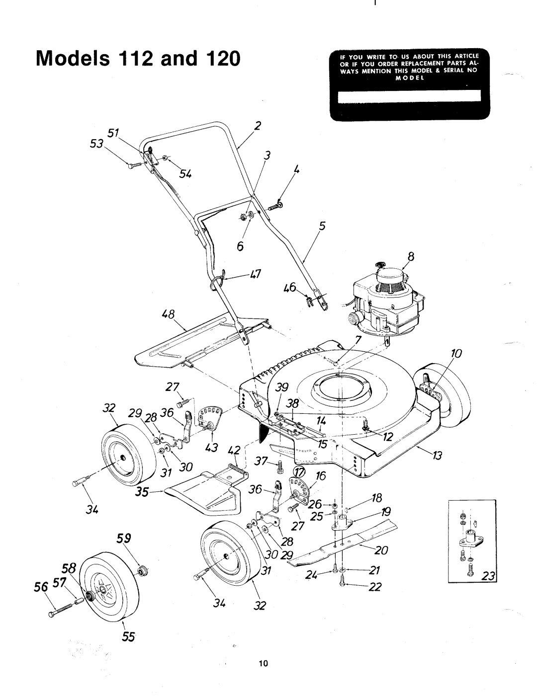 MTD 112-120A, 112-112-033, 112-120-120, 112-112A manual 