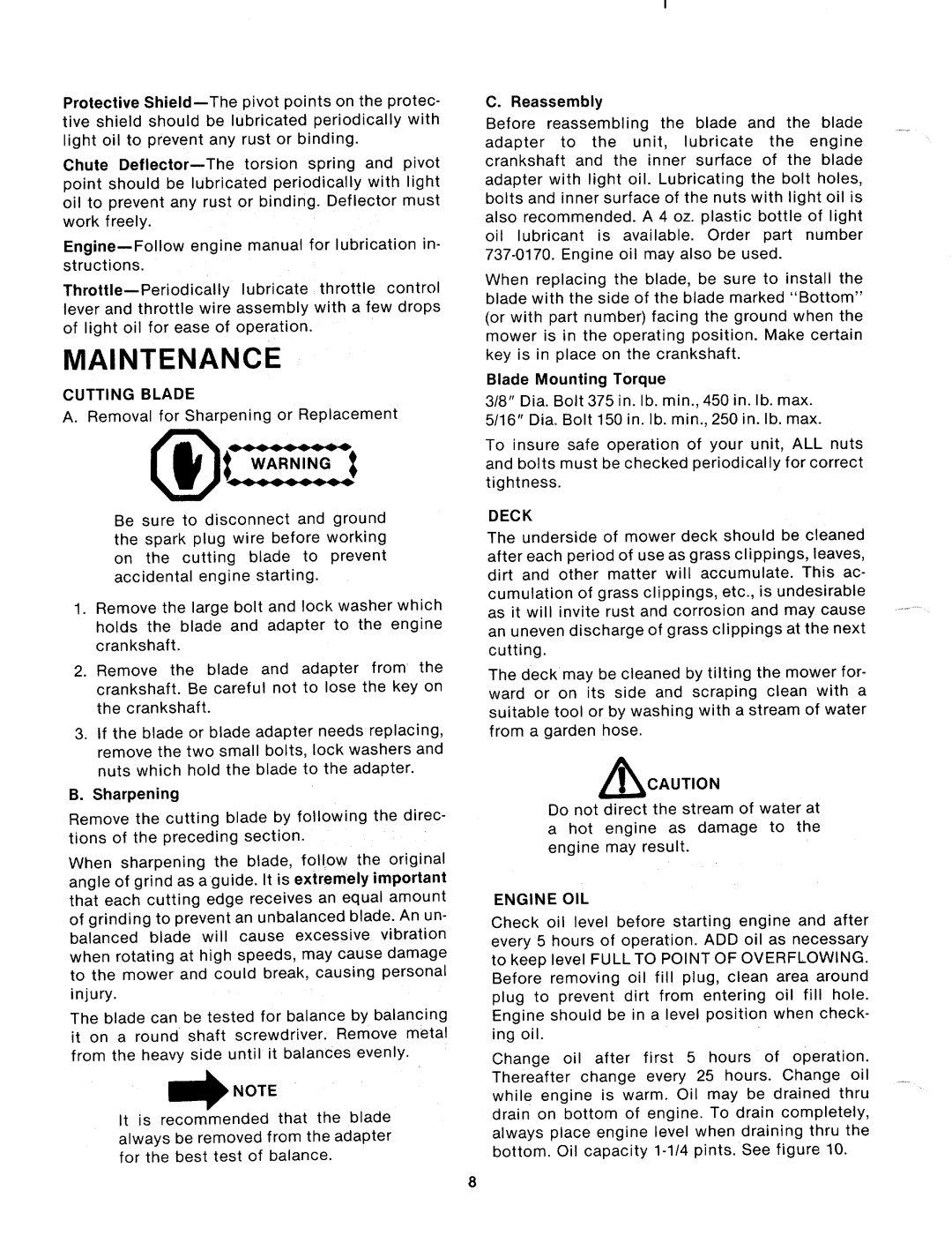 MTD 112-112-033, 112-120-120, 112-120A, 112-112A manual 