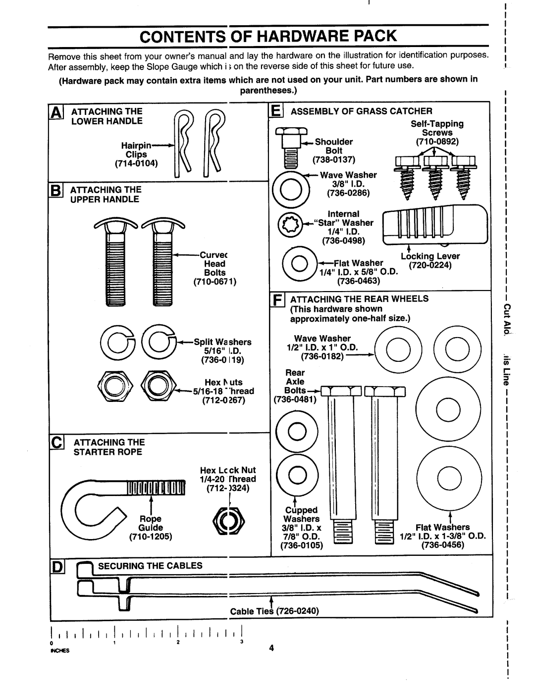 MTD 112-516R000, 112-515R000, 112-518R000 manual 