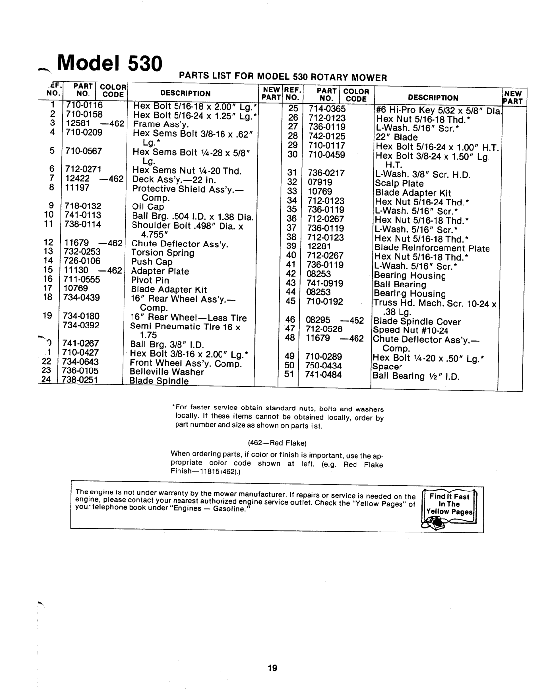 MTD 112-530A manual 