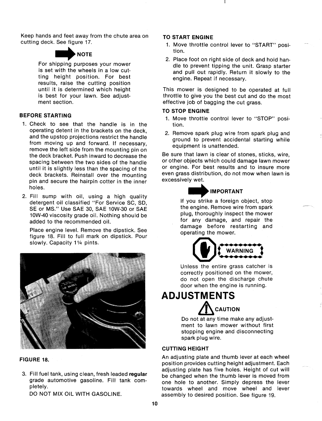 MTD 112-638A manual 