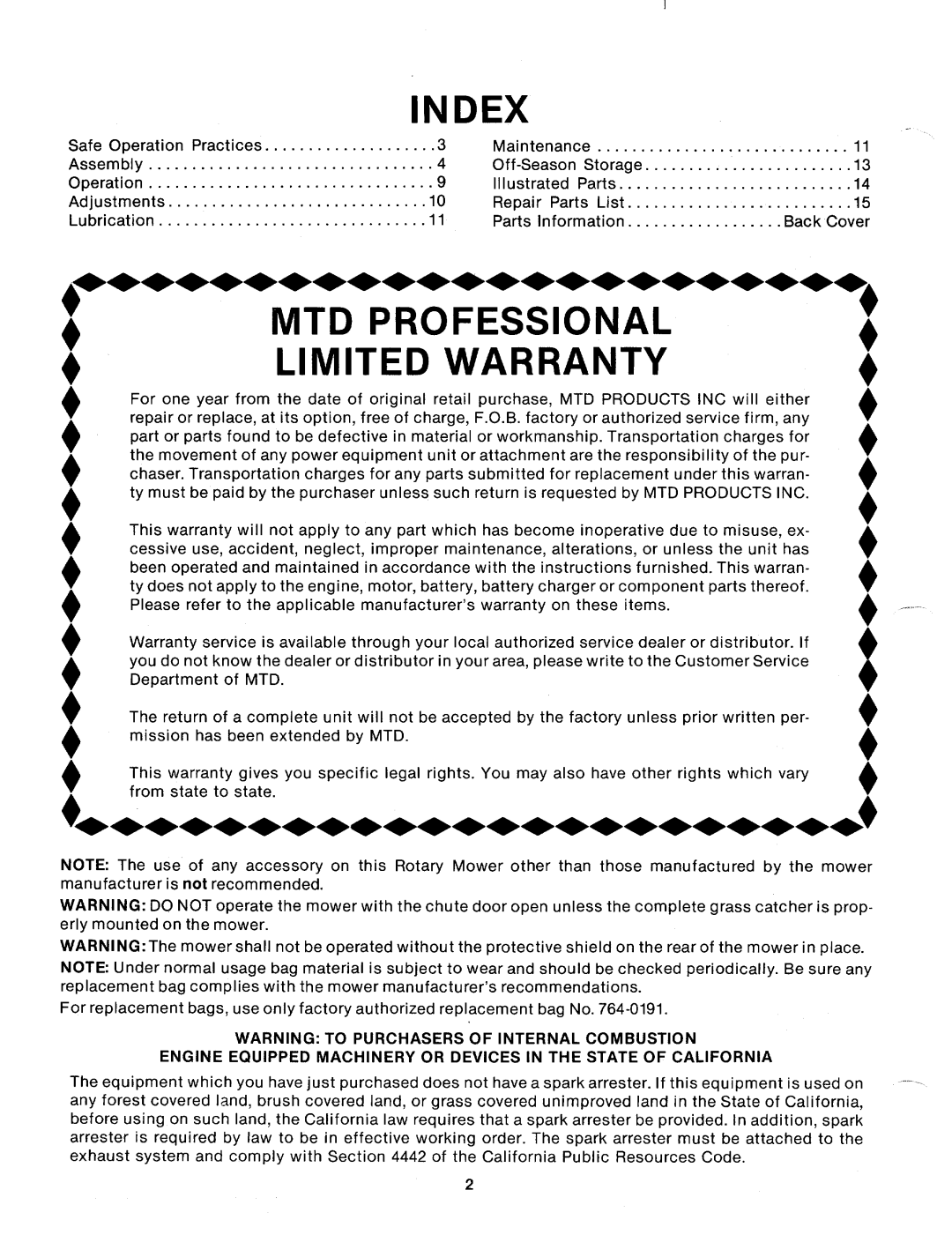 MTD 112-638A manual 