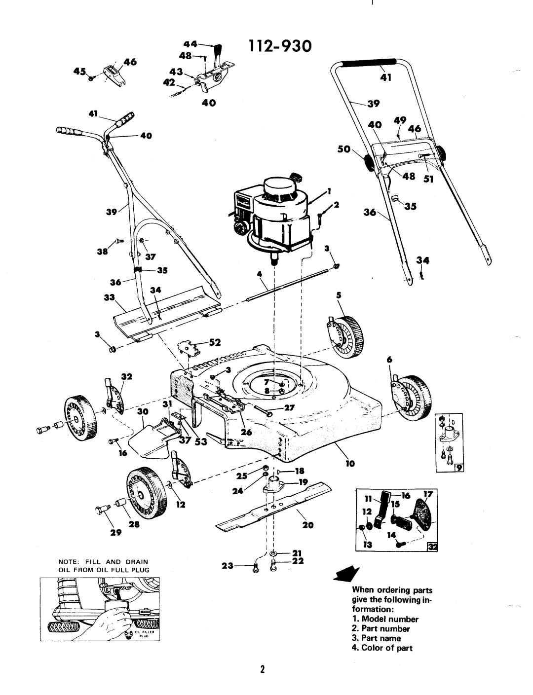 MTD 112-930 manual 