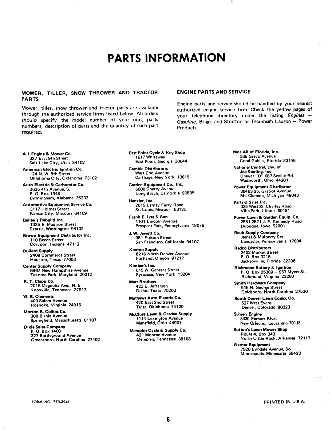 MTD 112-930 manual 