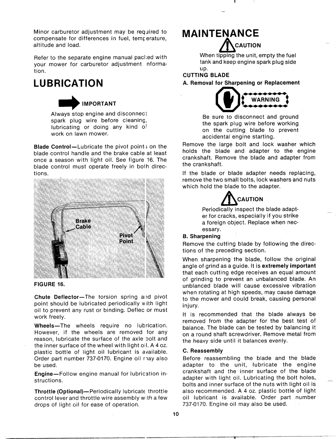 MTD 113-011A, 113-020A manual 