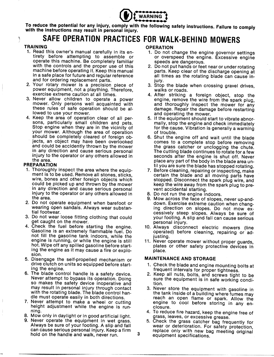 MTD 113-020A, 113-011A manual 