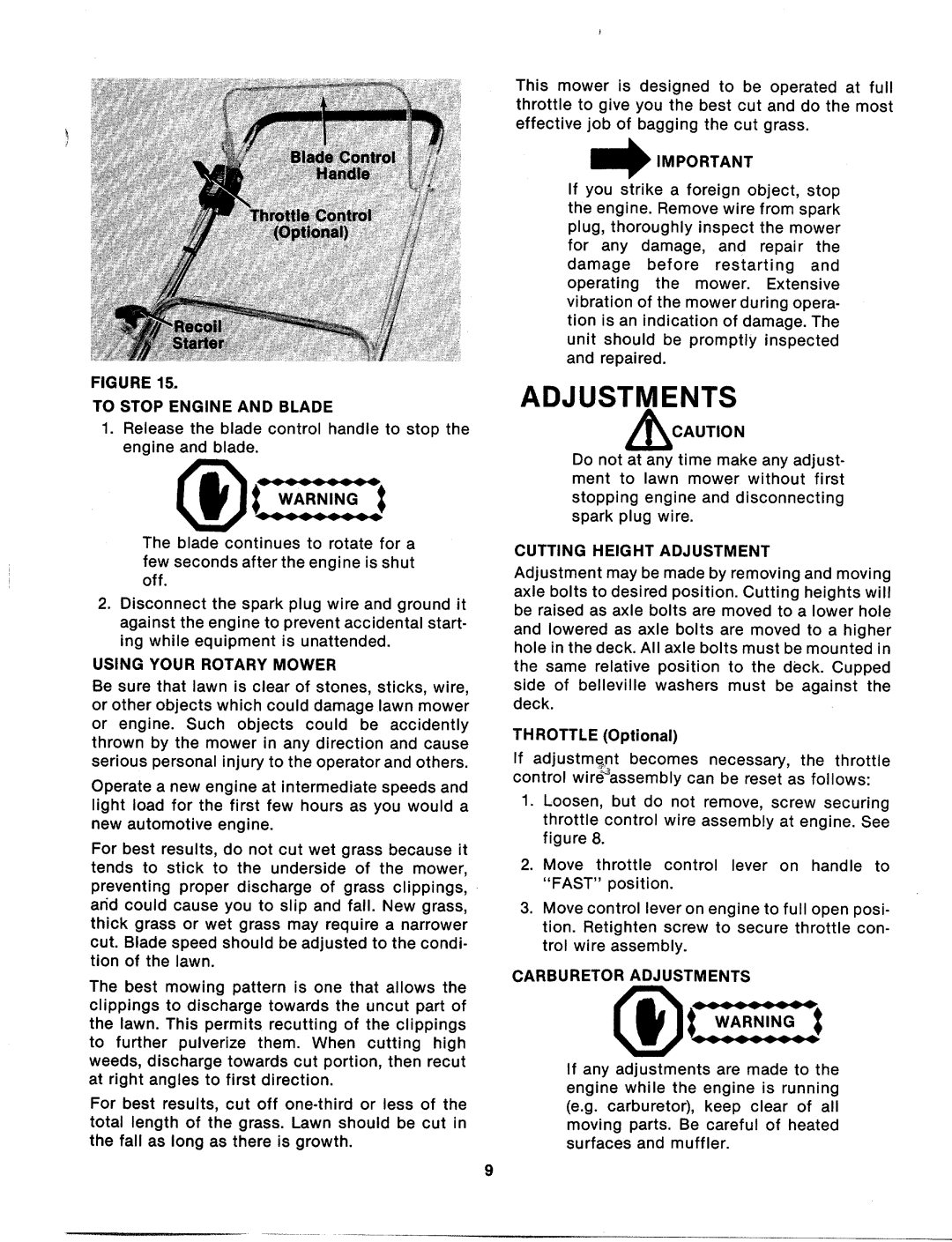 MTD 113-020A, 113-011A manual 