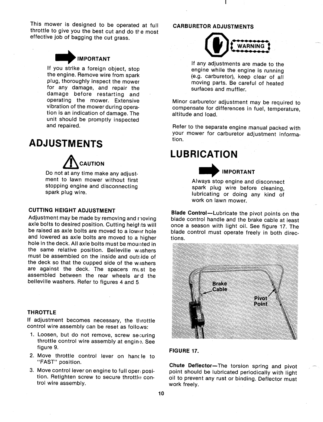 MTD 113-050A manual 