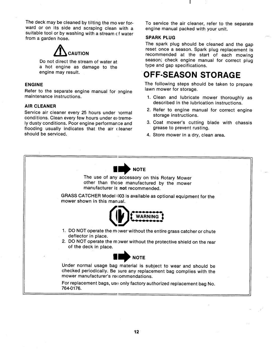 MTD 113-050A manual 