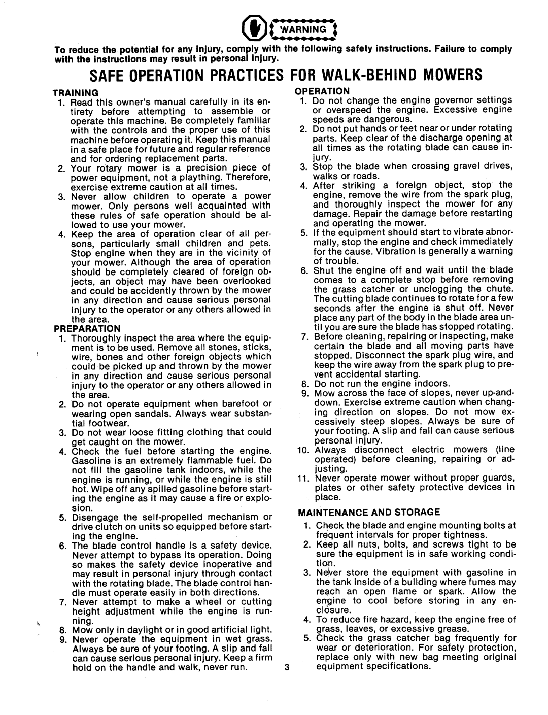 MTD 113-050A manual 